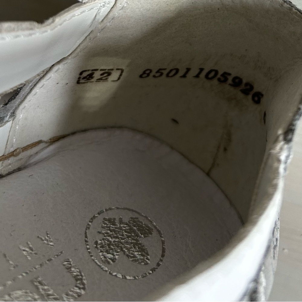 Rieker 85011 White Leather Mary Jane Comfort Walking Shoes EU 42 US Women’s 11 - Picture 7 of 9